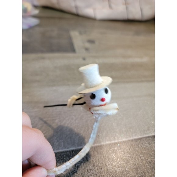 Snowman cane decor ornament xmas glitter - Picture 2 of 4